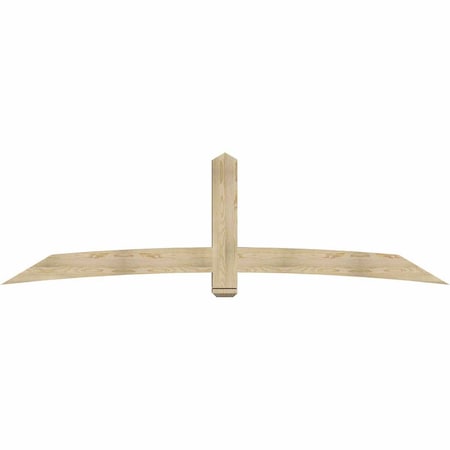 Ekena Millwork Bellingham Rough Sawn Timber Gable Bracket, Douglas Fir, 108"W x 31 1/2"H x 6"D x 6"F, 7/12 Pitch GBW108X31X0606BEL00RDF